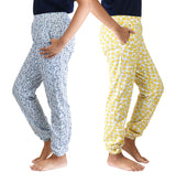 Clothe Funn Girls Harem Pant, Blue/Yellow