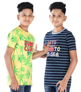 Clothe Funn Boys R/N T-Shirts, Combo 5