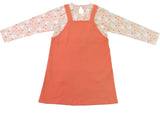 Clothe Funn New Born Baby Girls Dress, Peach/Coral