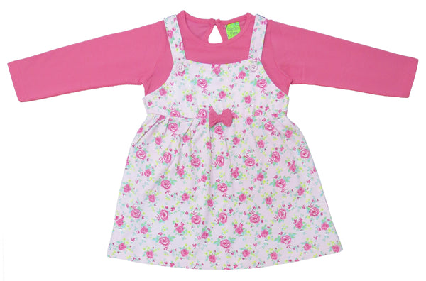 Clothe funn New Born Baby Girls Dress, Pink AOP