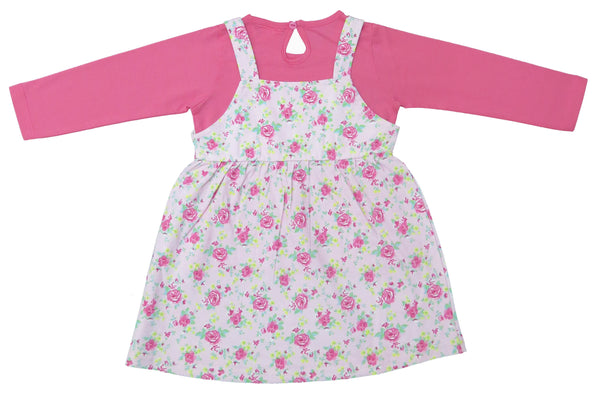 Clothe funn New Born Baby Girls Dress, Pink AOP